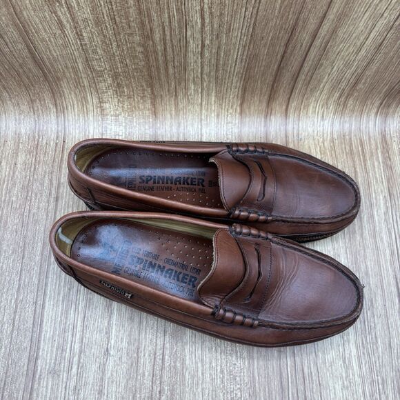 Mephisto Cap Vert Spinnaker Brown Leather Slip On Penny Loafers Mens Size 10 - Picture 2 of 10